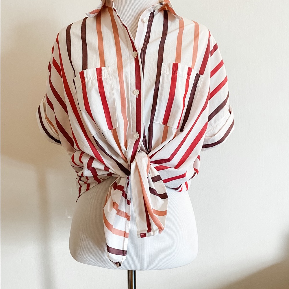 Madewell Striped Button Down Shirt